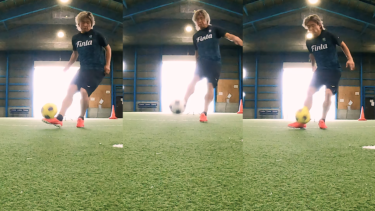 【サッカー】ミドルシュートの基本的な蹴り方とその応用
