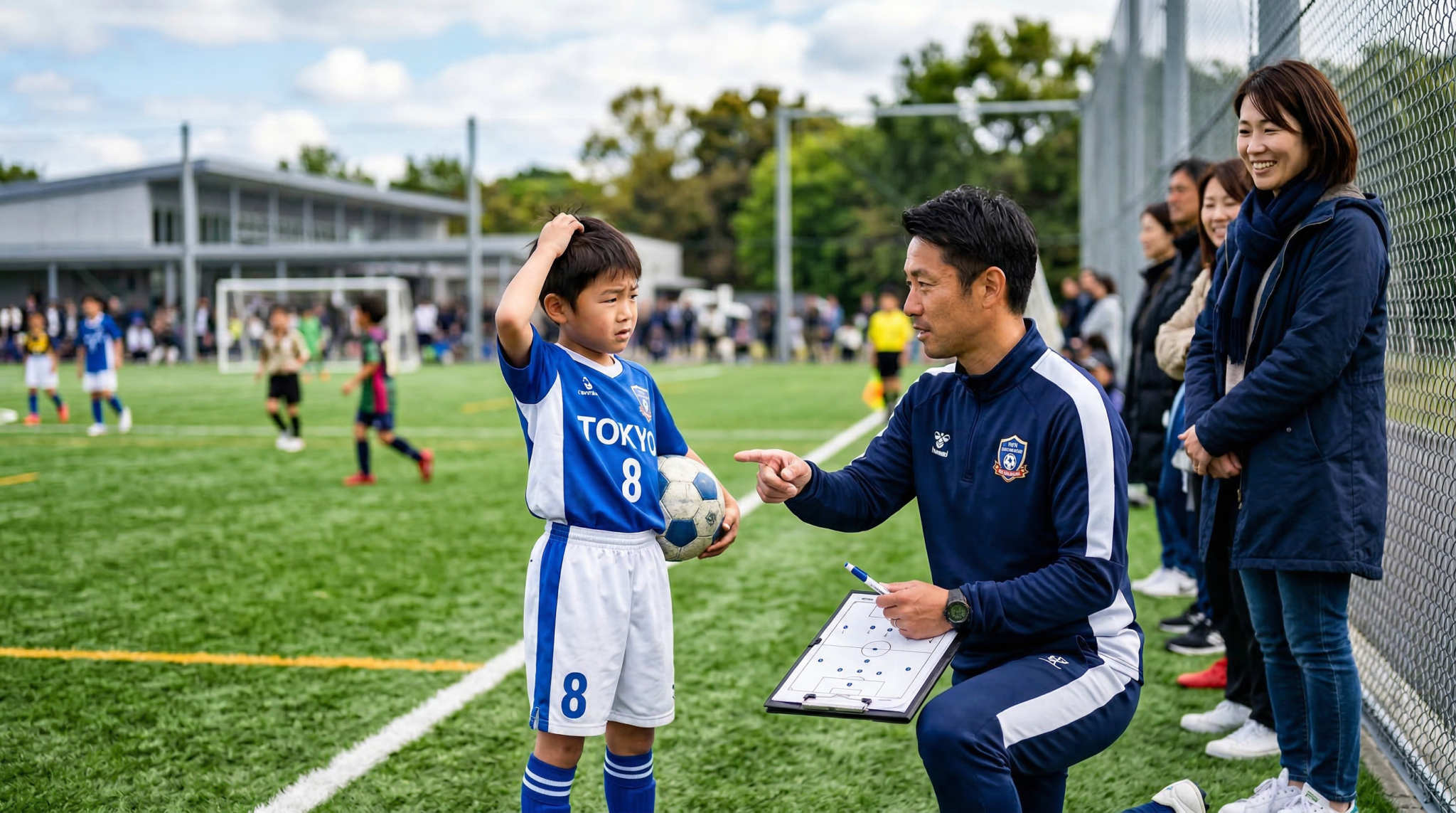 サッカー個人レッスン前の専門診断イメージ